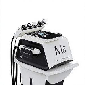Máquina de Cuidado Facial M6 de 6 Manijas para Uso en Salón, Limpieza Profunda, Rejuvenecimiento, Lifting, Mesoterapia sin Agujas, Dispositivo Hidrofacial - Product Image 1