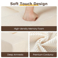 Konvertierbares Schlafsofa Loveseat Klappbare Couch Faltbare Chaiselongue Bodenfuton Schlafsessel Cord Klappbares Schlafsofa