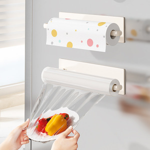Support mural pour papier essuie-tout, film alimentaire et torchons, solution de rangement pour armoire de cuisine - Product Image 3