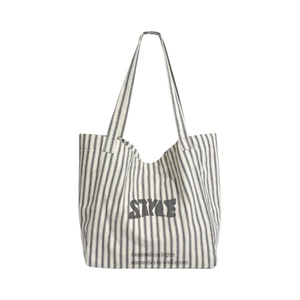 Sacs fourre-tout pour femmes en toile et cuir écologique de haute qualité OEM, tendance, vente en gros, logo personnalisable, doubles poignées, rivets ouverts, broderie - Product Image 1
