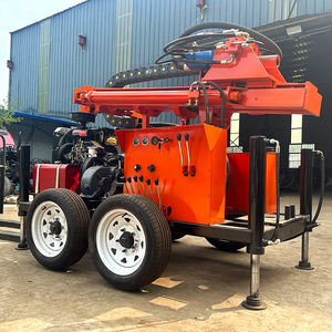 새로운 디자인 바퀴 물 우물 시추공 드릴링 장비 기계 SM200 휴대용 유압 지하 물 우물 드릴러 200m 깊이 - Product Image 1