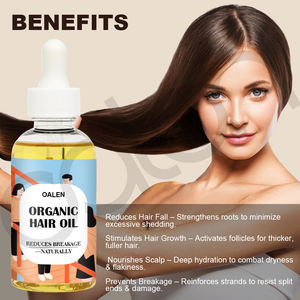 Aceite orgánico para el cuidado del cabello, 30ml, tratamiento de cuero cabelludo a base de hierbas naturales para un rápido crecimiento del cabello, anticaspa <span class=keywords><strong>y</strong></span> reparación de la pérdida de cabello - Product Image 4