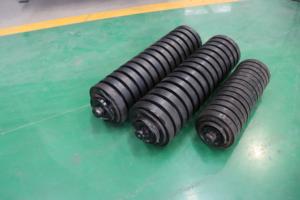 Yeni endüstriyel bant konveyör rulo tampon madencilik inşaat tarım taşımacılığı için dayanıklı karbon çelik kauçuk rulman - Product Image 5