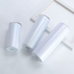 Gobelets isothermes sous vide à double paroi en acier inoxydable 15oz/20oz/30oz, 25 pièces/boîte avec couvercle et paille - Product Image 2