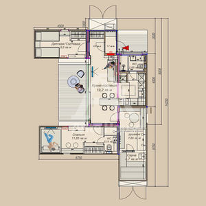 บ้านเหล็กขนาดเล็กแบบเคลื่อนย้ายได้ระบบวิลล่าแพ็คแบนราบ20FT ขั้นสูงหรูหราออกแบบได้ตามต้องการ - Product Image 4