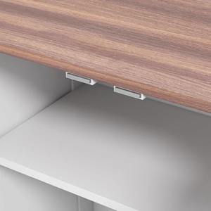 Современная мебель для кормления собак: тумба для хранения корма с скрытыми мисками и регулируемыми по высоте крючками для средних пород - Product Image 6