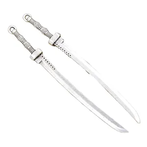 Encantos espada samurai 107x10mm Handmade Making fit, Pingentes De Cor Prata Tibetana Vintage, DIY Para Colar Pulseira