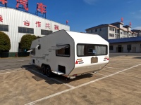 Caravane de luxe tout-terrain moderne en aluminium Hard Man Design, résistante à l'eau, pour toutes les saisons, camping-car, caravane