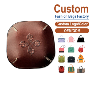 ถาดหนังเย็บด้วยมือพร้อมแผ่นโชว์ของประดับลูกปัดวินเทจลายนูนจาก Vajra - Product Image 2