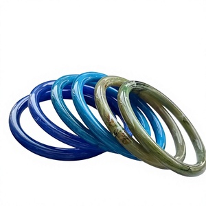 Wholesale Fashion <b>Bracelet</b> <b>Bangle</b> Multi-Color Design Stylish Elastic Tube Bead Resin Acrylic Candy Colors for Men and Women - Product Image 3