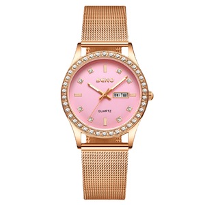 Reloj de Moda Totalmente Automático para Mujer, Resistente al Agua, Luminoso, con Doble Calendario, para Estudiantes, con Diamantes, de Cuarzo - Product Image 1