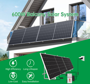 Kit solaire de balcon Plug and Play 800W, petite centrale solaire connectée au réseau, système d'alimentation domestique MPPT, petit système solaire de balcon pour la maison - Product Image 3
