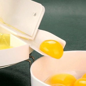 1 brise-œuf manuel et séparateur de coquille – Casse-œuf portable en acier inoxydable robuste avec poignée ergonomique - Product Image 2