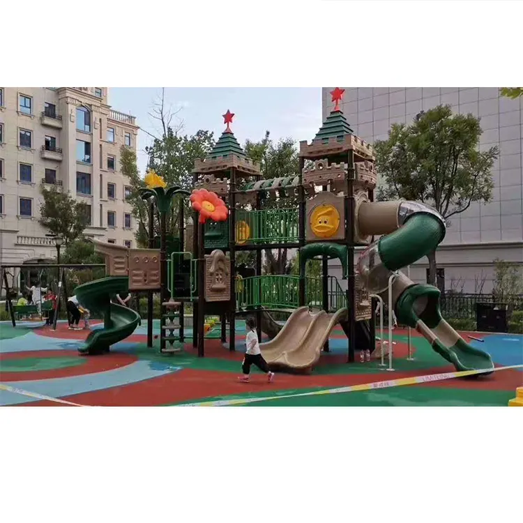 Komersial Sekolah Set Anak Outdoor Playground Set Peralatan untuk Dijual