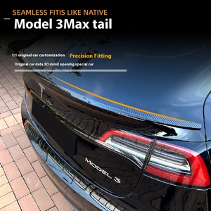 Aileron arrière fixe en fibre de carbone et ABS pour Model 3 2017+, accessoires externes pour la restauration de voitures, aileron Model 3 2017+ - Product Image 5