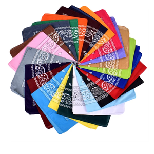 Bandana carrée en polyester à motif floral, style Hip-hop, pour le cyclisme en extérieur, vente en gros - Product Image 1