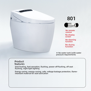 Led hiển thị nhà vệ sinh thông minh Điện xả nước tự động sưởi ấm chỗ ngồi sàn gắn thông minh WC nhà vệ sinh S-trap nhà vệ sinh gốm commode - Product Image 6