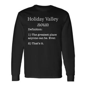 T-shirt à manches longues Holiday Valley, idée cadeau souvenir pour skieurs - Product Image 1