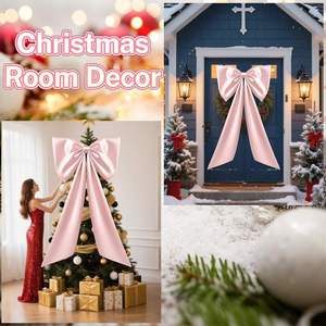 Grande décoration de nœud rose Coquette en flanelle de luxe, pour décoration intérieure personnalisée de qualité supérieure, fournitures pour fêtes d'anniversaire EJ021A - Product Image 4