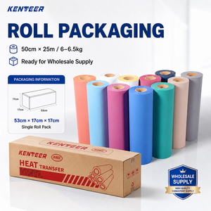 Rouleau de vinyle thermocollant Kenteer en gros, effet 3D pelucheux, <span class=keywords><strong>pour</strong></span> T-shirts, films HTV <span class=keywords><strong>pour</strong></span> la personnalisation de vêtements et la conception par <span class=keywords><strong>presse</strong></span> à <span class=keywords><strong>chaud</strong></span> - Product Image 6