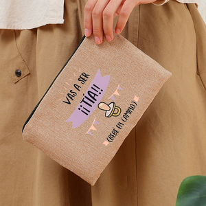 Sac de maquillage à motif imprimé « You Will Become An Aunt/Grandma On The Road », sac de rangement pour articles de toilette de voyage - Product Image 3