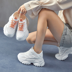 2024 proveedores personalizados, zapatillas gruesas y cómodas de punto para mujer, zapatillas informales para caminar y correr para verano e invierno - Product Image 5
