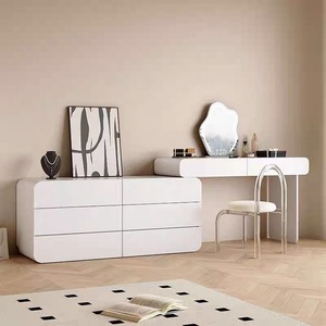 Tocador todo en uno estilo crema <span class=keywords><strong>Dipu</strong></span>, gabinete de almacenamiento para dormitorio, subsidiado por el Gobierno, Luxurypopula, accesible, madera duradera - Product Image 1