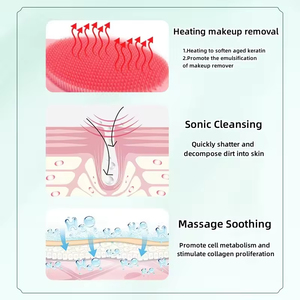 New Arrival Skin Care Device Waterproof Soft Silicone Facial <b>Cleaning</b> <b>Brush</b> Washing Massager <b>Electric</b> Face <b>Cleaning</b> <b>Brush</b> - Product Image 6