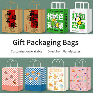 Bolsas de Papel Kraft Personalizadas al por Mayor para Regalos de Navidad, Clásicas, de Lujo, con Logotipo - Product Image 2