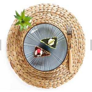Customized Factory Supply Weave Natural Water Hyacinth Placemat Modern <strong>Round</strong> <strong>Tablemat</strong> - Product Image 4