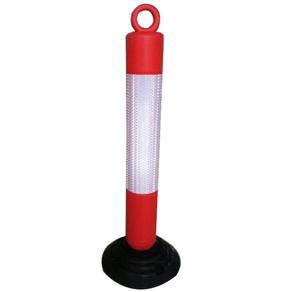Poste de Señalización de Tráfico Flexible con Base Negra, Poste de Advertencia Reflectante de PE de Alta Calidad - Product Image 3