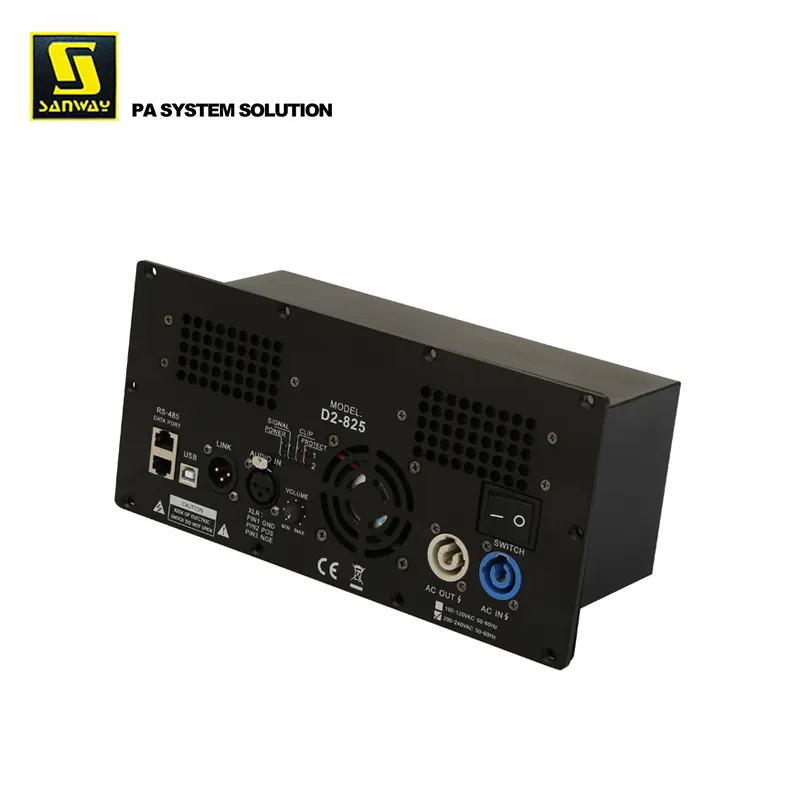 D2-825 800W 2 Way Speaker Active Plate Amplifier Module Class D