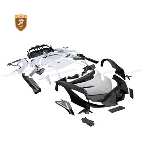 ชุดบอดี้กันชนรถคาร์บอนไฟเบอร์ครึ่งซีกสำหรับแลมโบกินีอเวนทาดอร์ <span class=keywords><strong>LP700</strong></span>อัปเกรดตัวถังรถยนต์แบบกว้างมีฝากระโปรงหน้าไฟหน้า - Product Image 5