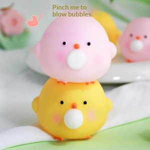 Jouet à presser mignon pour animaux de compagnie qui souffle des bulles, Poupée en peluche Poulet Pot-Pot, Ornement de bureau <span class=keywords><strong>Poussin</strong></span>, Anti-stress pour grossistes - Product Image 2