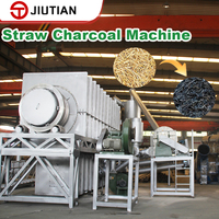 Machine à fabriquer du charbon de noix à faibles émissions, construction en acier inoxydable, utilisation facile pour ligne de production de charbon vert