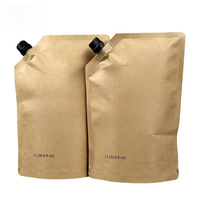 Pochette à bec verseur en papier kraft recyclable de haute qualité, impression personnalisée, chewing-gum, sushi, sécurité alimentaire, qualité alimentaire