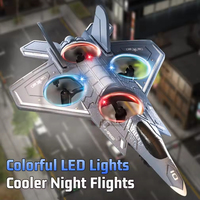 Drone de combat RC EPT 2.4G pour enfants et débutants, avion télécommandé en mousse EPP avec mode sans tête, décollage à une touche, acrobaties à 360°