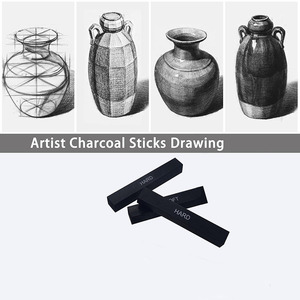 Secolarart bastoncino di carbone morbido medio duro artista bastone di carbone compresso per disegnare ombreggiatura - Product Image 6