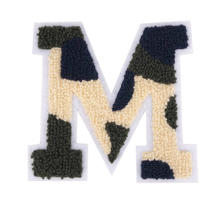 Punto de fábrica 26 <span class=keywords><strong>letras</strong></span> 3diy camuflaje toalla bordado procesamiento ropa bolsa decoración bordado parche goma tela pasta - Product Image 1