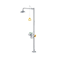 Zosi — kit de station de douche en acier inoxydable, vente en gros, sécurité verticale, lave-yeux et douche