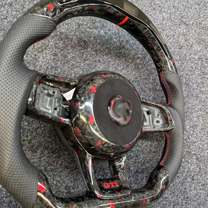 Volant en fibre de carbone pour Golf 7 GTI, avec couvercle d'airbag forgé, pièces de performance personnalisées - Product Image 3