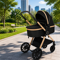 Poussette pliable 4 en 1 Kidilo, légère, en alliage d'aluminium, pour voyages en plein air, vente en gros directe d'usine