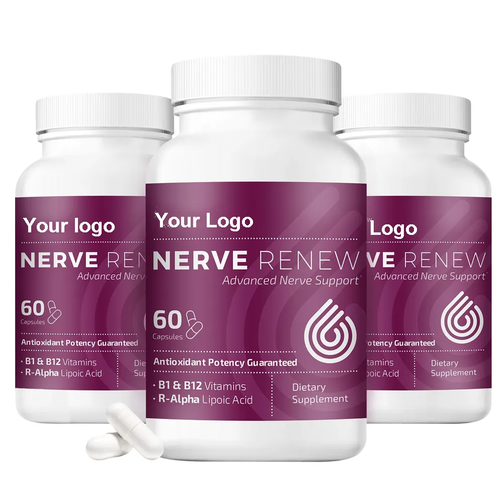 OEM Private Label Suplementos de Saúde Do Nervo Puro saúde Cápsula Pílulas de Vitamina do Complexo B para 50 + Idosos