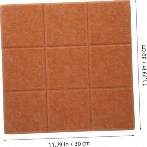 Panel de Corcho Cuadrado de 30*30 cm, 9 mm de Grosor, Autoadhesivo con Alfileres para Pared, Hogar, Escuela, Oficina, Decorativo y Acústico, Venta al Por Mayor - Product Image 2
