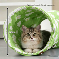Lit pour chat en forme de S personnalisable avec tunnel rond détachable, tissu respirant et chaud, motif à carreaux - Accessoire pour animaux de compagnie pour l'hiver, nid pour chat
