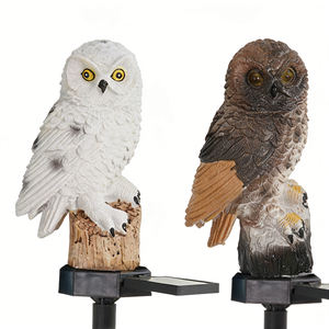 Luces Solares LED Decorativas de Resina con Forma de Búho para Jardín, Lámpara de Paisaje para Exteriores, Césped, Patio, Camino, Decoración de Jardín - Product Image 5