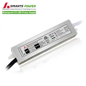 Suplai daya strip led bersertifikat CE ETL 12volt 24 volt driver LED 12w 18w 24w untuk lampu led