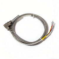 Resistencia Térmica de Platino PT100 de Alta Precisión con Rosca, Sensor de Temperatura Industrial, Sonda Única, Sistema de 3 Cables, IP66, Acero Inoxidable