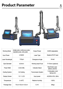 Machine à laser fractionné CO2 haute puissance, bras articulé en acier inoxydable à 7 articulations, écran tactile de 12,1 pouces pour le rajeunissement de la peau et le traitement de l'acné - Product Image 6