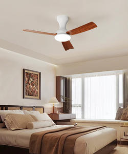 Ventilateur lumineux intelligent minimaliste ultra silencieux, contrôlé par application/télécommande, LED à intensité variable, moteur CC à faible bruit pour salon et salle à manger - Product Image 4